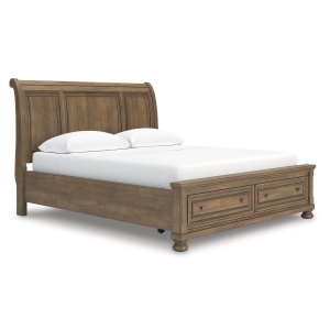 Picture of KENLEY HONEY KING SLEIGH BED W/ STORAGE