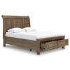 Picture of KENLEY HONEY QUEEN SLEIGH BED W/ STORAGE