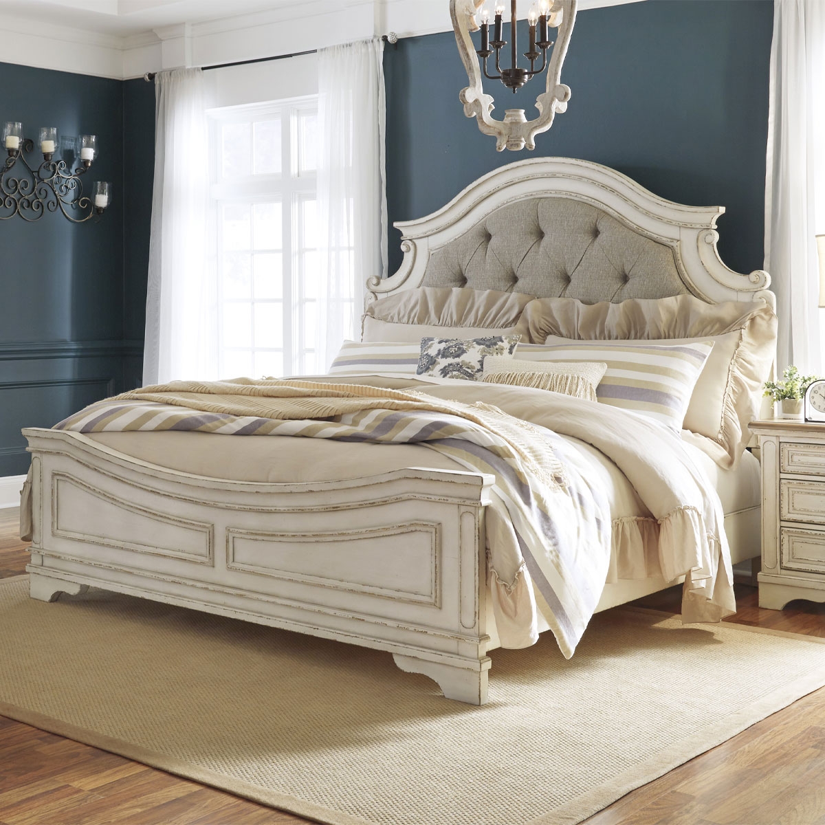 Picture of Roslyn King Upholstered Panel Bed