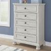 Picture of KENLEY WHT SM 5 DRAWER CHEST
