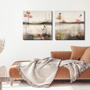 Picture of FLOWERY MEADS I CANVAS ART