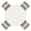 Picture of LUDWIG WHITE 5PC ROUND DINING SET
