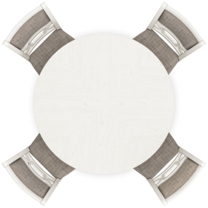 Picture of LUDWIG WHITE 5PC ROUND DINING SET