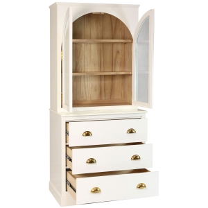 Picture of 2PC CHEST AND HUTCH IN WHITE