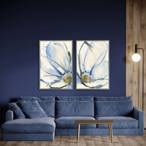Picture of COBALT & PAYNES PETALS II ART