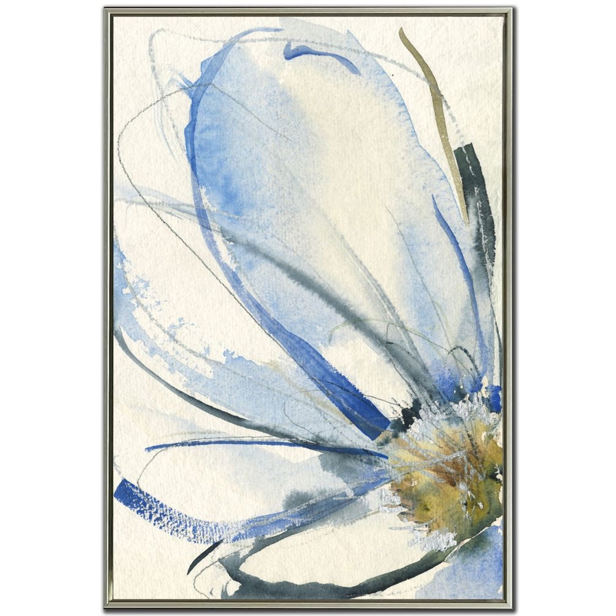 Picture of COBALT & PAYNES PETALS I ART