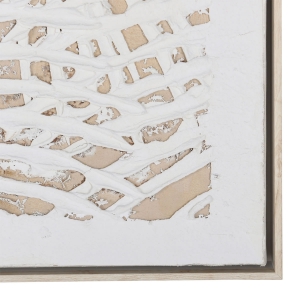 Picture of PALM LEAVES IN WHT OIL CANVAS