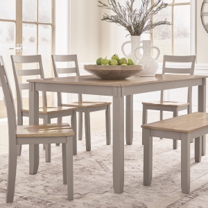 Picture of HARPERFELD NAT/GREY 6PC DIN W/