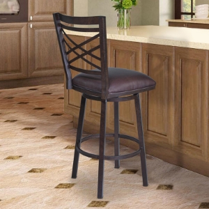 Picture of FARGO BROWN/AUBURN BAR STOOL