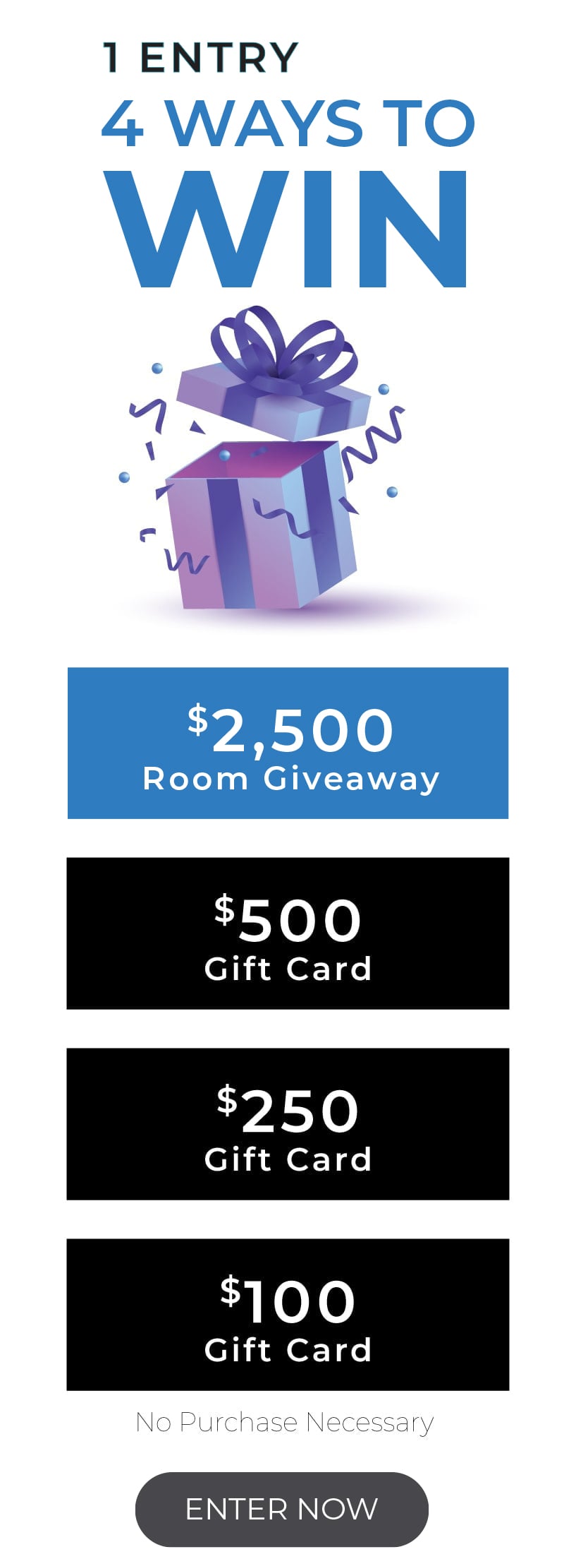 Click to enter our giveaways!