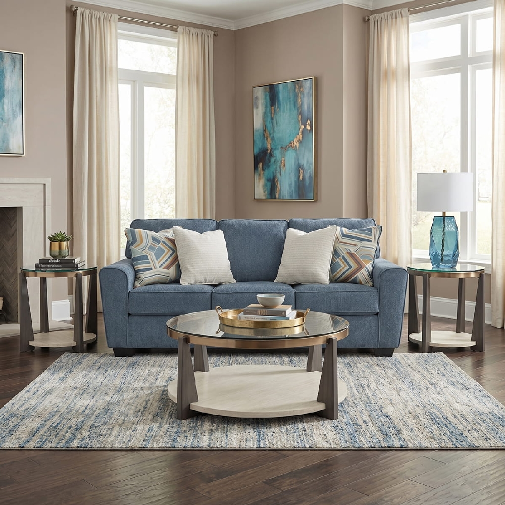 Cashton Blue Living Room